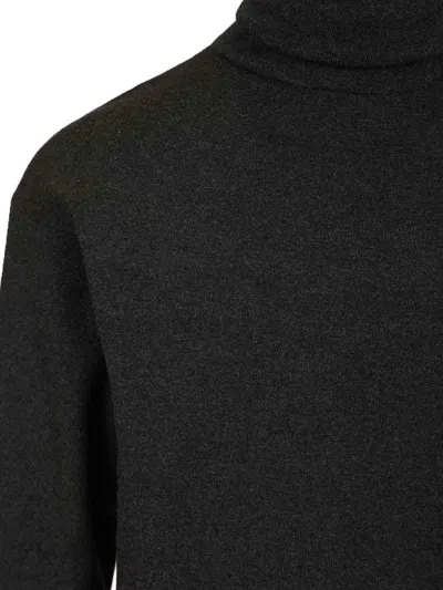 Lemaire Men High-neck Wool Sweater In Gray