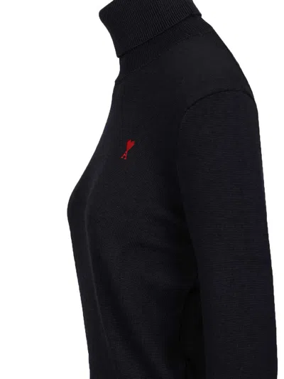 Ami Alexandre Mattiussi Ami De Coeur Sweater In Black