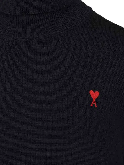 Ami Alexandre Mattiussi Ami De Coeur Sweater In Black