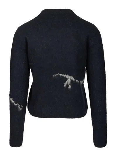 Dries Van Noten Mouche Sweater In Alpaca Blend In Black