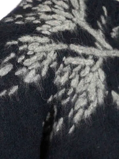 Dries Van Noten Mouche Sweater In Alpaca Blend In Black