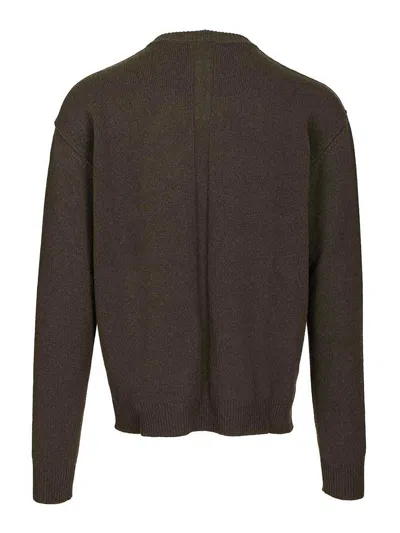 Rick Owens Cashmere Crew Neck Sweater In Multi