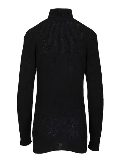 Dries Van Noten Turtleneck Sweater Knitwear Black In Black
