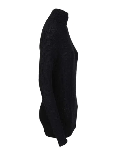 Dries Van Noten Turtleneck Sweater Knitwear Black In Black