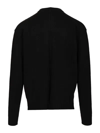 Rick Owens Cashmere Crew Neck Sweater In Black