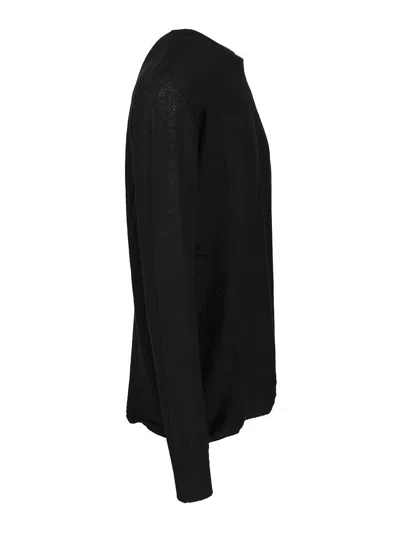 Rick Owens Oversized  Cashmere Sweater In Black