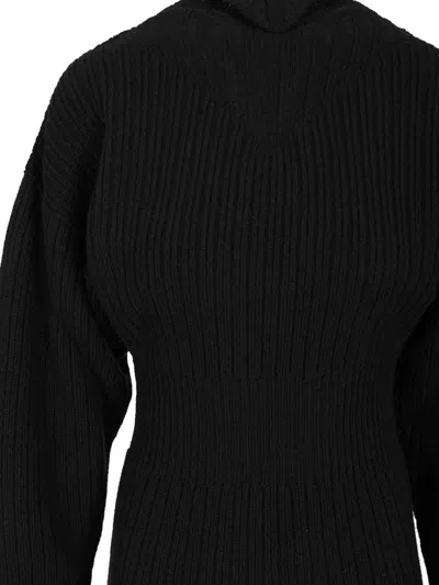 Rick Owens Dafne Wool Sweater In Black