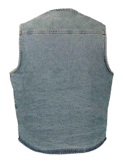 Amish Denim Vest Jeans Blue In Blue