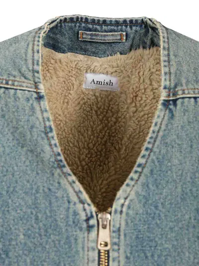 Amish Denim Vest Jeans Blue In Blue