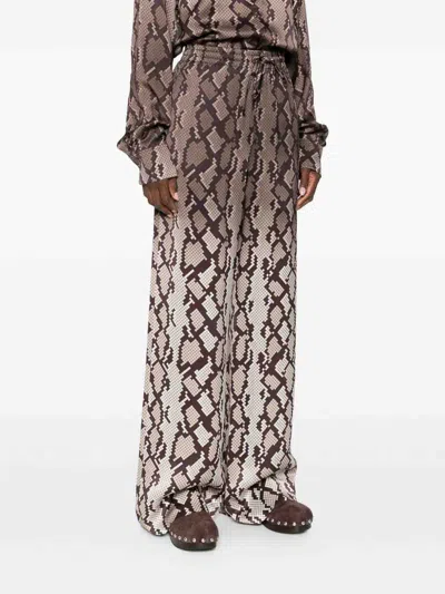 Stella Mccartney Printed Pajama Trousers In White