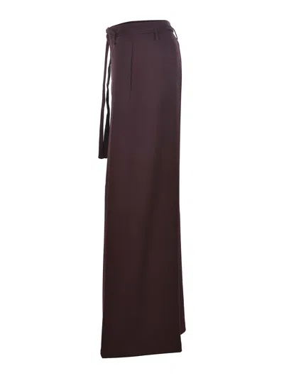 Alysi Trousers Made Of Wool In Red