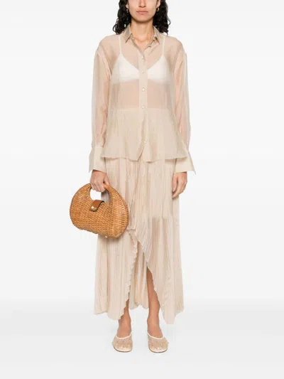 Forte Forte Organze Shirt In Nude