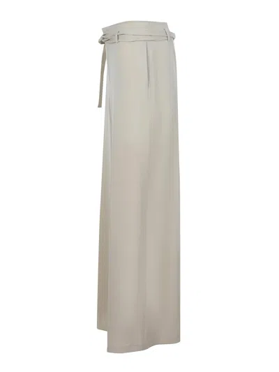 Alysi Trousers Made Of Wool In Sand