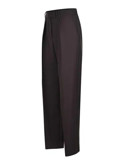 Alysi Pants Made Of A Wool Blend In Brown