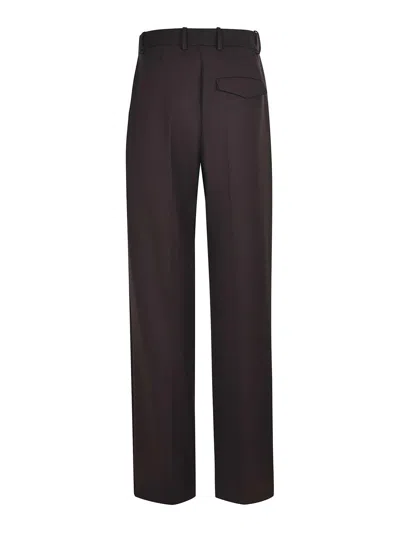 Alysi Pants Made Of A Wool Blend In Brown