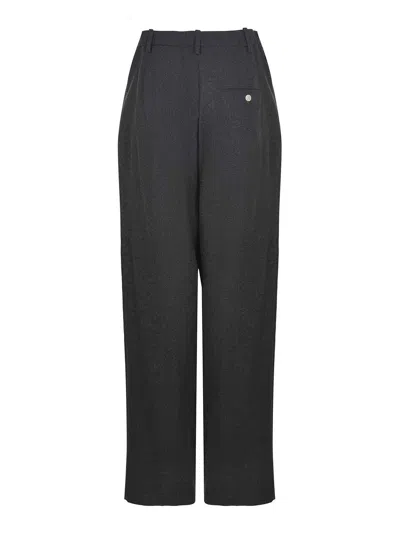 Alysi Trousers Made Of Wool Blend In Gray