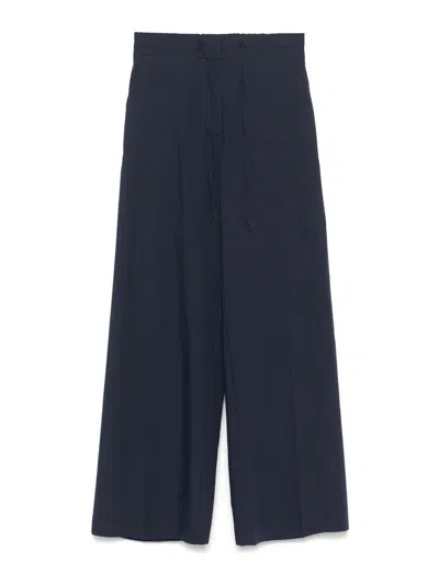 P.a.r.o.s.h Parosh Cotton Wide Leg Trousers In Multi