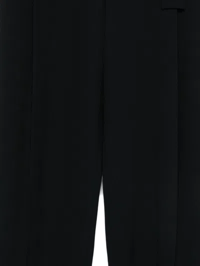 Emporio Armani Wool Trousers In Blue