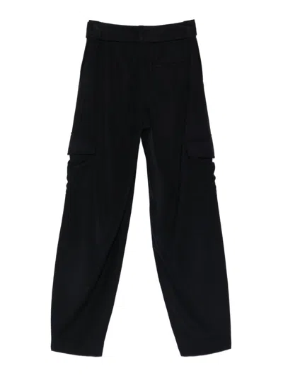 Emporio Armani Wool Trousers In Blue