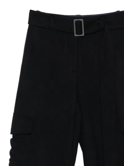 Emporio Armani Wool Trousers In Blue