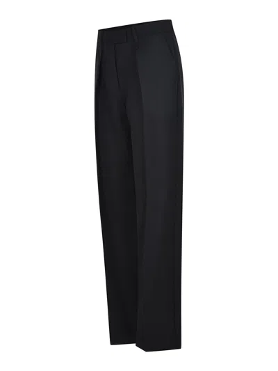 Alysi Trousers Made Of A Wool Blend In Animal Print