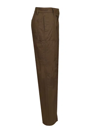 Tory Burch Cargo Trousers In Brown