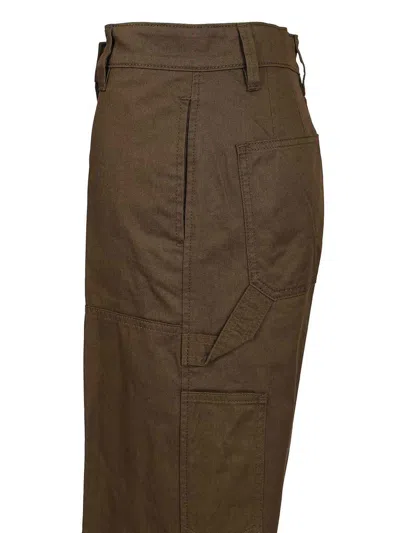 Tory Burch Cargo Trousers In Brown