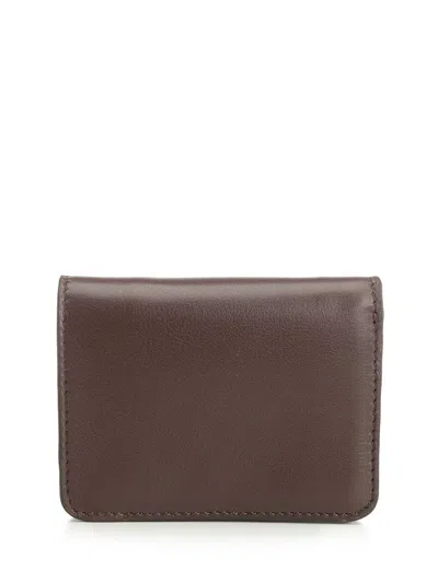 Ami Alexandre Mattiussi Foldable Wallet In Brown
