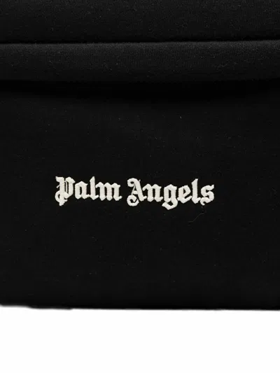 Palm Angels Versatile Backpack Featuring Adjustable Elements In Black