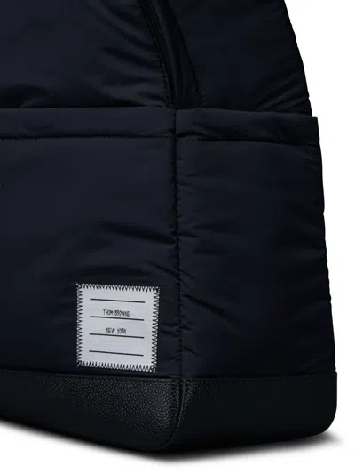 Thom Browne Branded Backpack Adjustable Straps In Black