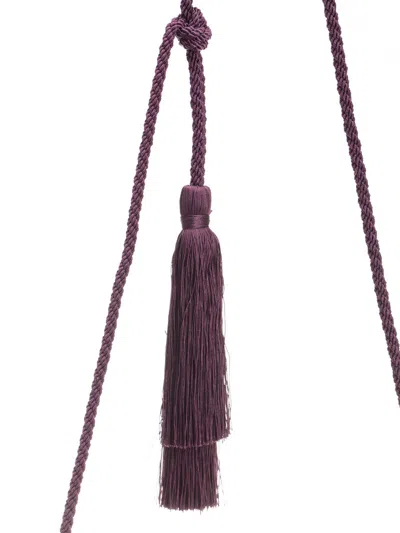 Valentino Loc Mini Velvet Clutch In Purple