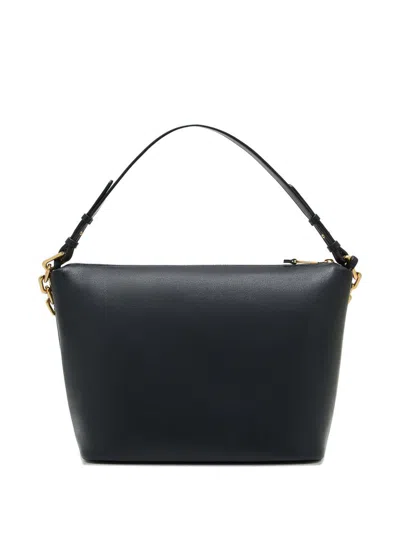 Emporio Armani Leather Medium Hobo Bag In Black
