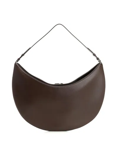 Jacquemus Large Ovalo Hobo Bag In Brown