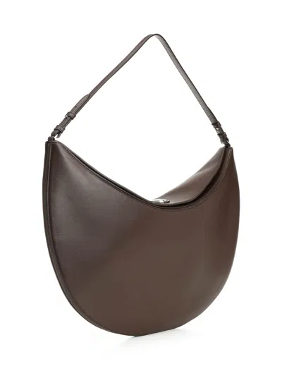 Jacquemus Large Ovalo Hobo Bag In Brown