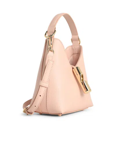 Furla Mini Bag Hobo Iride With Detachable Strap In Pink