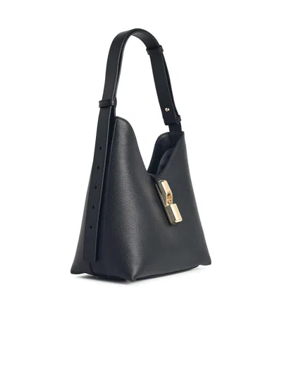 Furla Small Goccia Shoulder Bag In Black