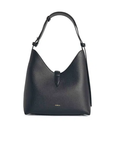 Furla Small Goccia Shoulder Bag In Black