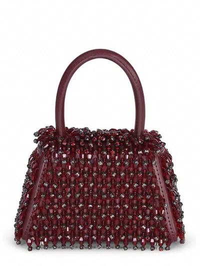 Self-portrait Bag Made Of  Leather In Purple