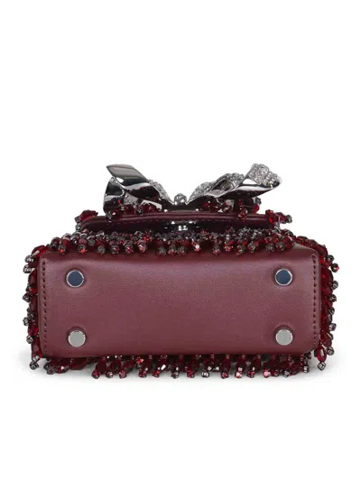 Self-portrait Bag Made Of  Leather In Purple