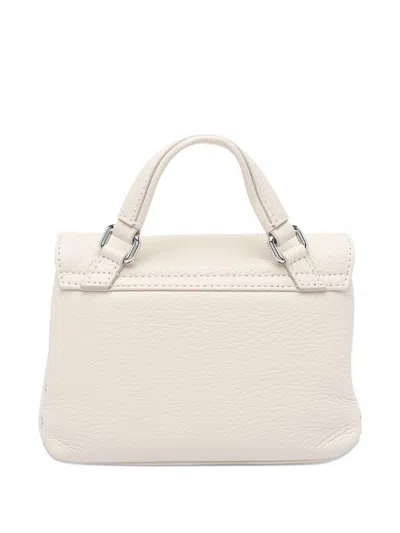 Zanellato Postina Daily Baby Leather Handbag In White
