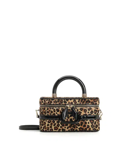 Roger Vivier Belle Vivier Leopard-print Buckle Tote Bag In Multi