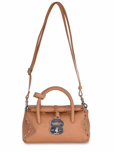 Zanellato Bag Made Of Hammered Leather In White