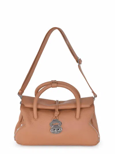 Zanellato Bag Made Of Hammered Leather In White