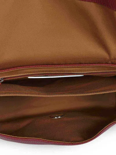 Zanellato Bag Made Of Hammered Leather In Red