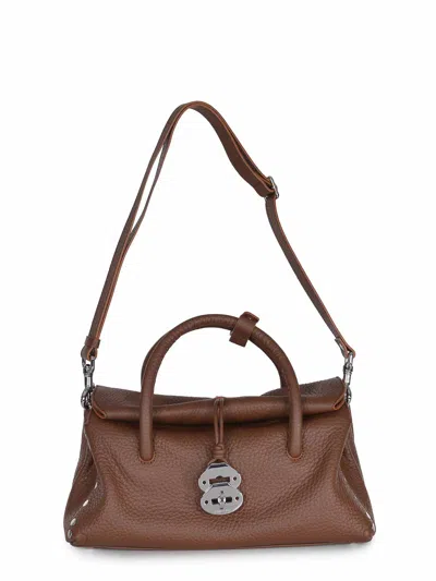 Zanellato Bag Made Of Hammered In Brown