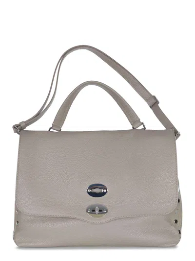 Zanellato Bag Made Of Hammered Leather In Gray