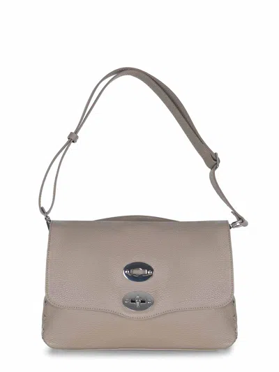 Zanellato Bag Made Of Hammered Leather In Gray