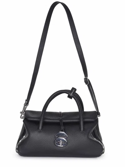 Zanellato Bag Made Of Hammered Leather In Black