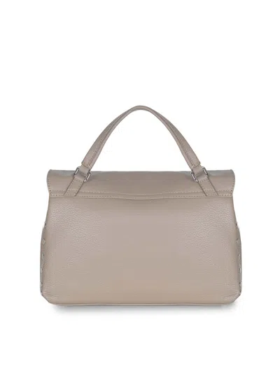 Zanellato Bag Made Of Hammered Leather In Gray