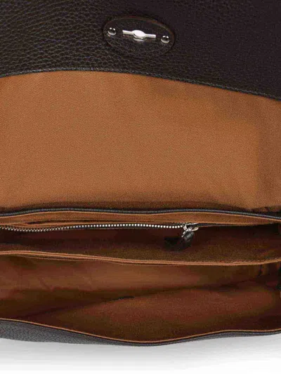 Zanellato Bag Made Of Hammered Leather In Brown